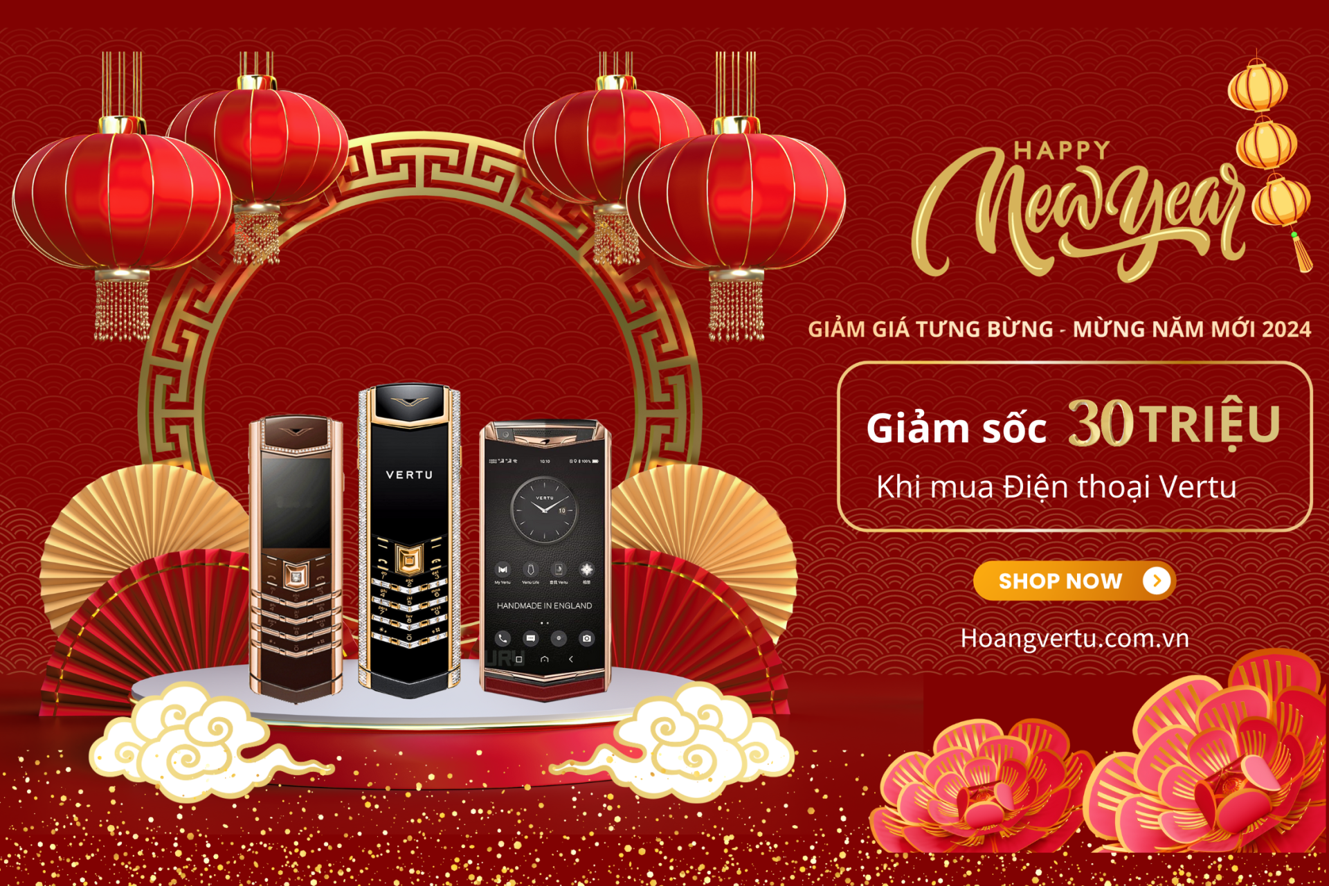 QUÀ TẶNG TẾT GIẢM ĐẾN 30 TRIỆU KHI MUA ĐIỆN THOẠI VERTU